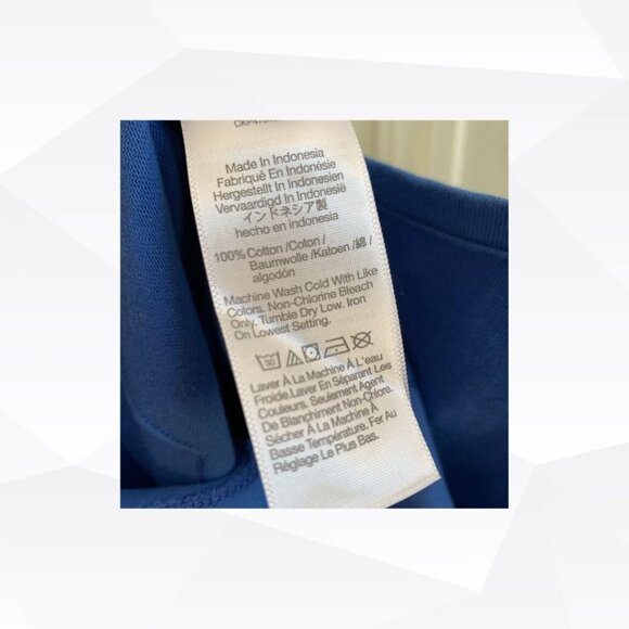 NWT $45 Madewell Heavyweight Jersey Crewneck Tee Blue Size M - Picture 5 of 6